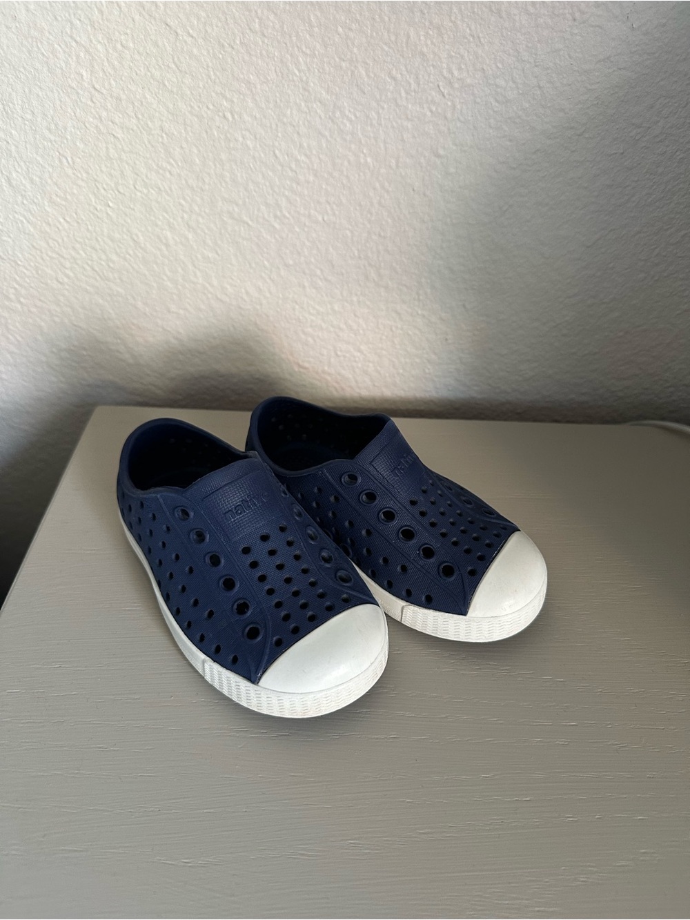 Native Toddler Navy Blue Slip-On Shoes